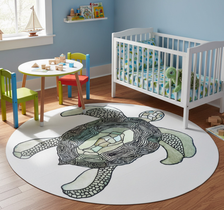 Classic turtle animal vinyl rug - TenStickers