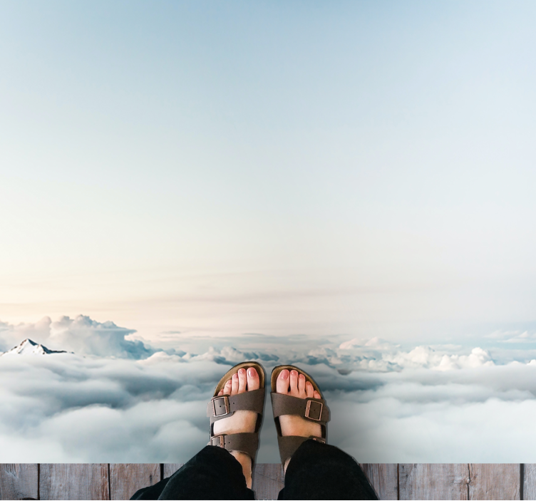 Cloudscape Serenity nature vinyl rug - TenStickers