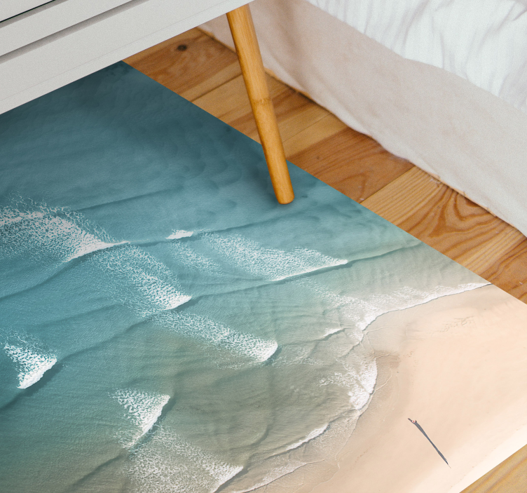 Coastal Shoreline nature vinyl rug - TenStickers