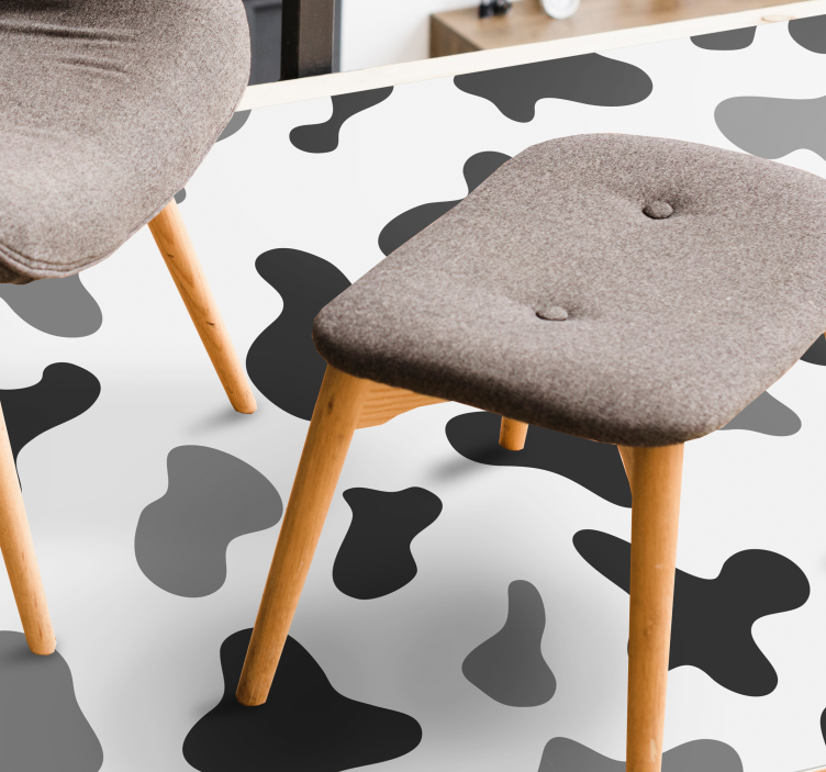 Cow Pattern Design animal print vinyl rug - TenStickers