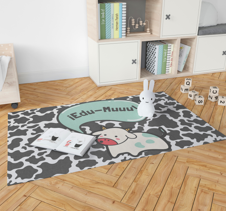 Cow Pattern Nursery Playroom Rug - TenStickers
