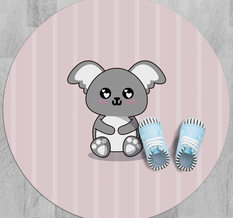 Cuddly Koala nursery vinyl rug - TenStickers