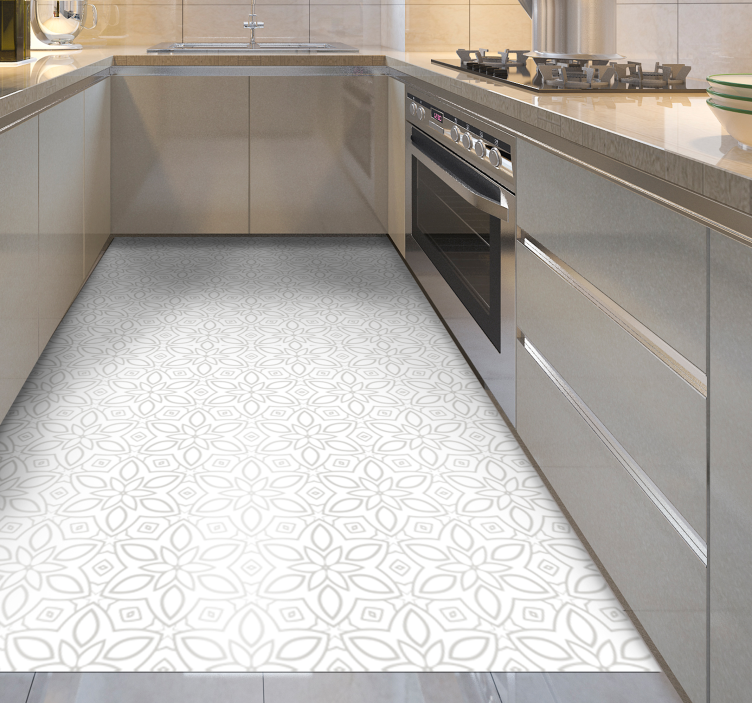 Culinary Harmony kitchen vinyl rug - TenStickers