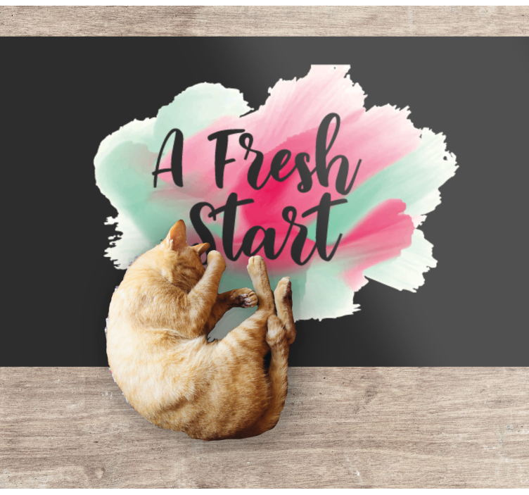 Custom rug a new beginning - TenStickers