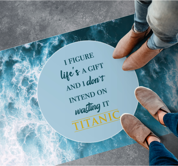 Custom rug life is a present - TenStickers