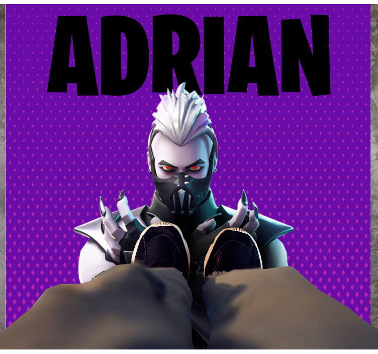 Customisable gaming name teen vinyl rug - TenStickers