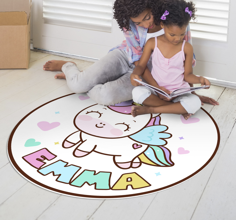 Customizable Unicorn custom vinyl rug - TenStickers