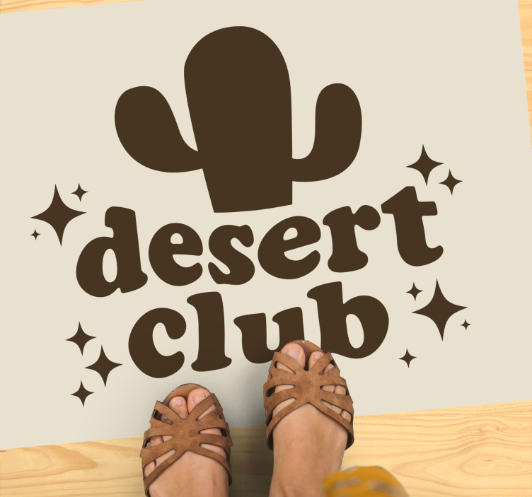 Desert club theme custom rug - TenStickers