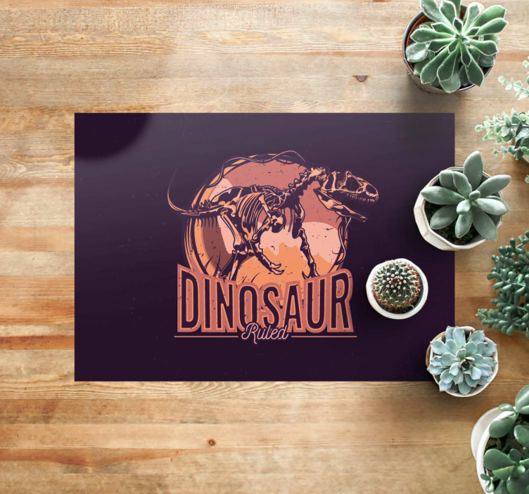 Dinosaur Graphic Image animal vinyl rug - TenStickers