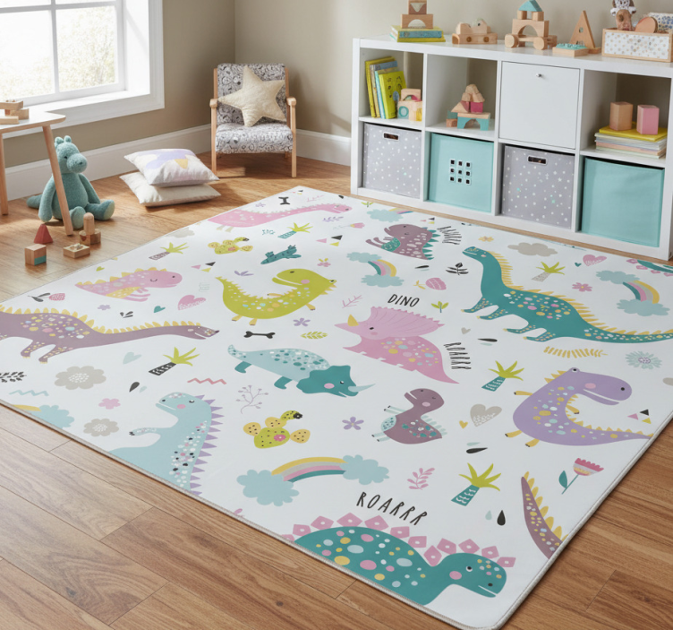 Dinosaur kallax animal vinyl rug - TenStickers