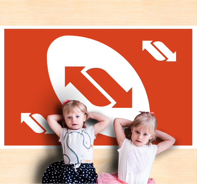 Directional movement game vinyl rug - TenStickers