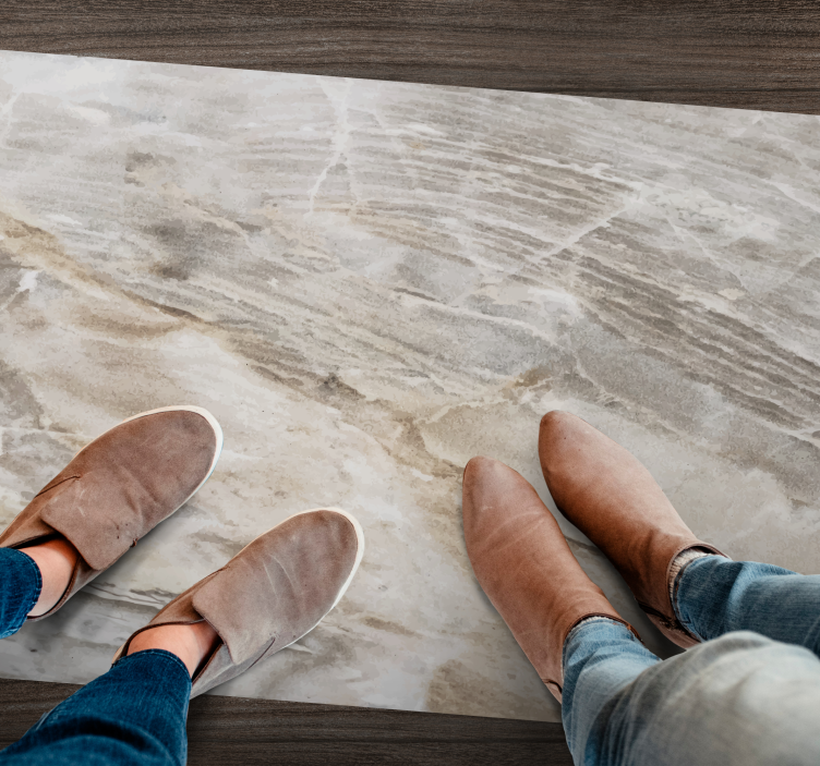 Elegant Finish marble vinyl rug - TenStickers