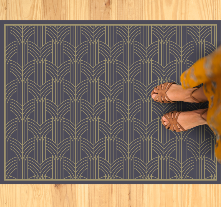 Elegant Geometric Pattern geometric rug - TenStickers