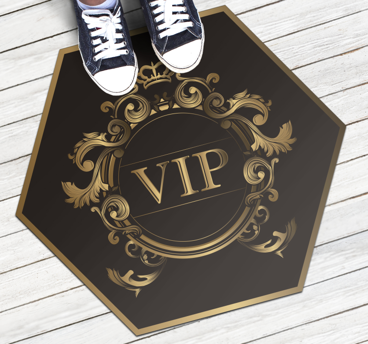 Elegant VIP Design minimal vinyl rug - TenStickers