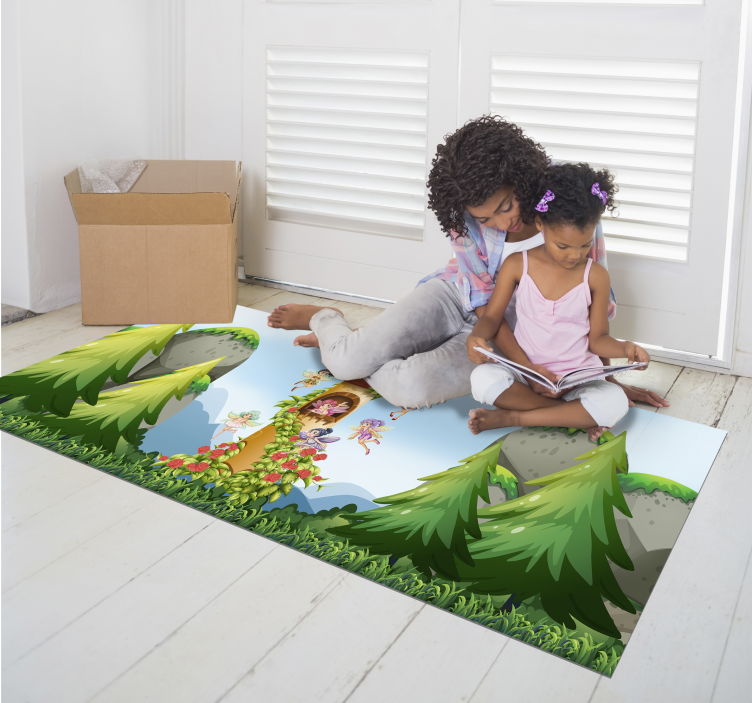 Enchanted Forest Play Area playroom carpet - TenStickers