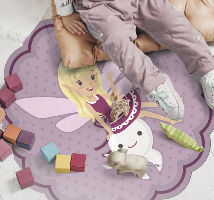 FAIRY AND TOOTH kids vinyl rug - TenStickers