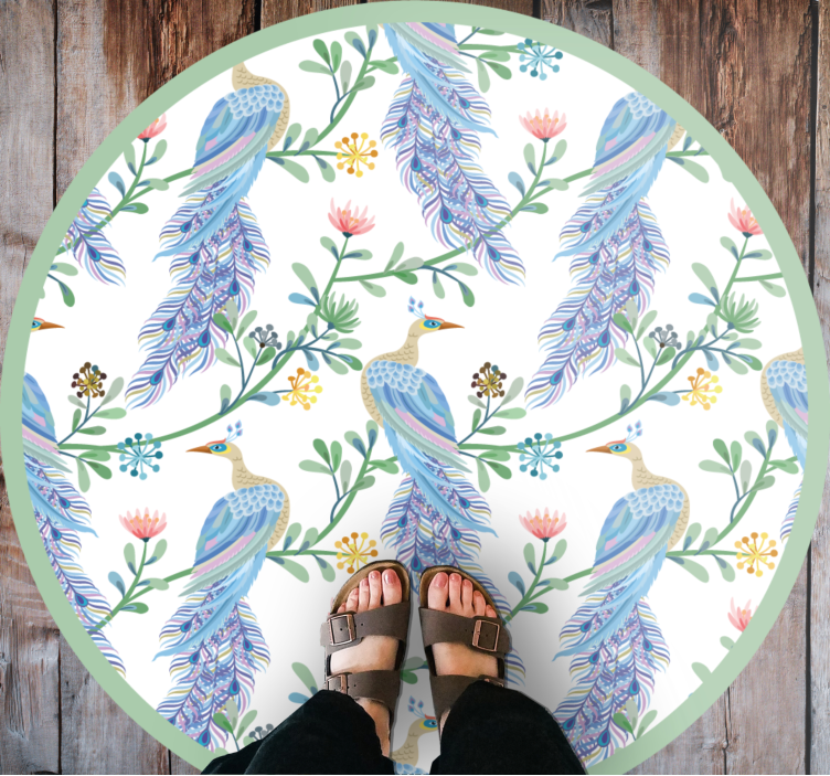 Feathered Elegance animal mat - TenStickers