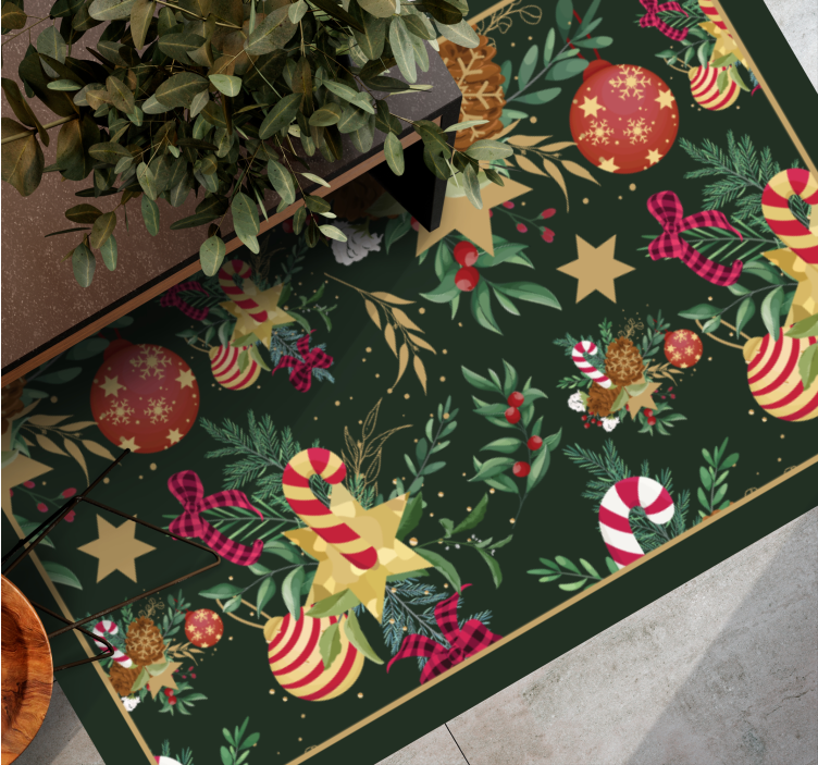 Festive Holiday Motifs Christmas carpet runner - TenStickers