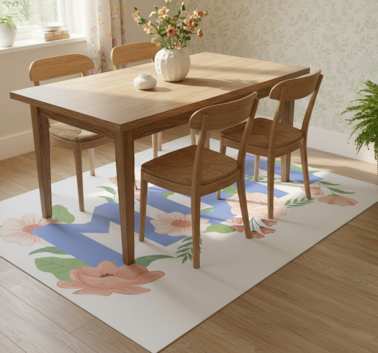 Floral vinyl rug for mother's day illustration - TenStickers