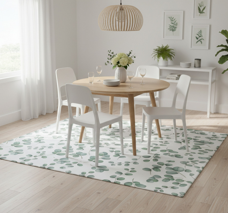 Flower rug elegant seamless watercolor floral - TenStickers