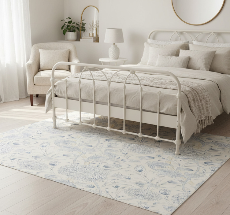 Flower rug floral design for wardrobe - TenStickers