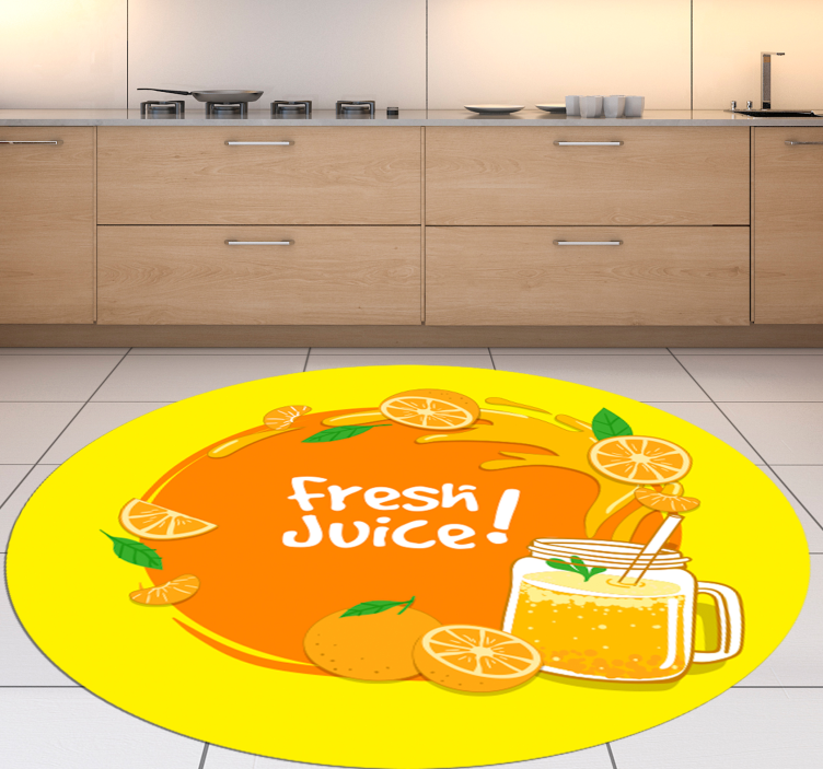 Fresh Juice Splash custom rug - TenStickers