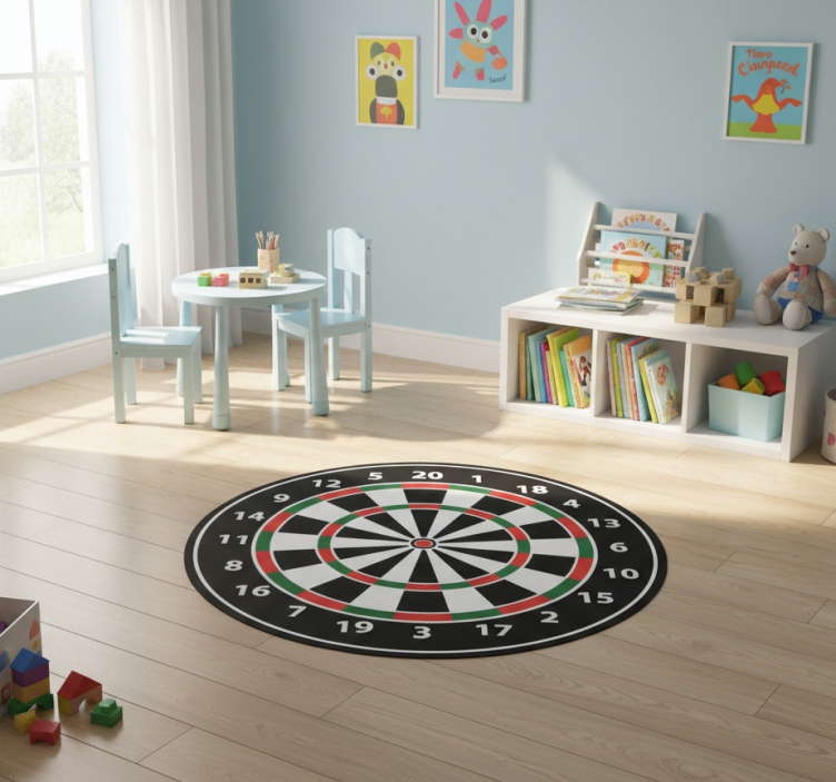 Game vinyl rug dartboard sticker - TenStickers