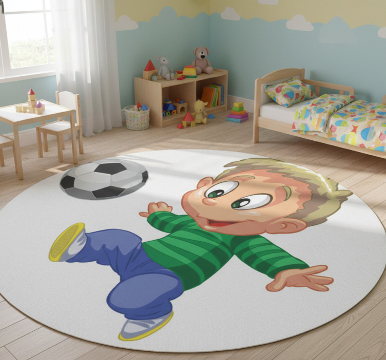 Game vinyl rug for kids finishing up - TenStickers