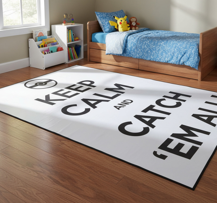 Game vinyl rug keep calm pokémon edition - TenStickers