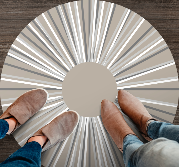 Geometric Circular Pattern Rug - TenStickers