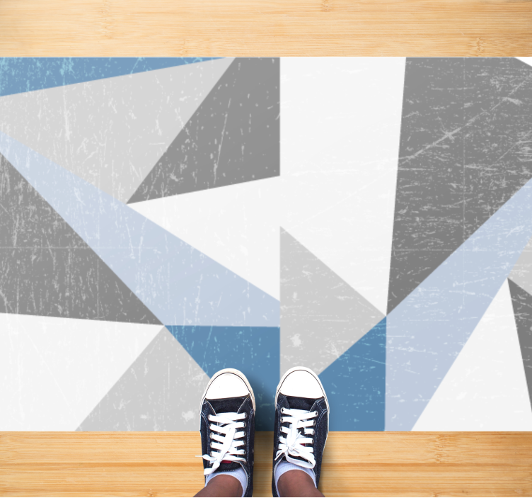Geometric Marble Pattern Rug - TenStickers