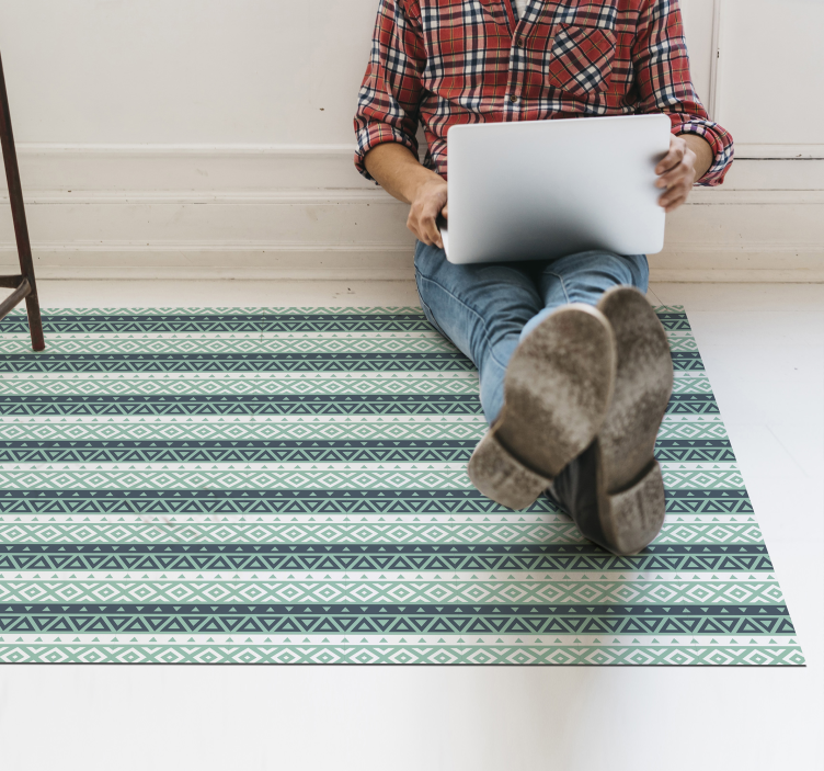 Geometric Pattern Home Accent living room rug - TenStickers