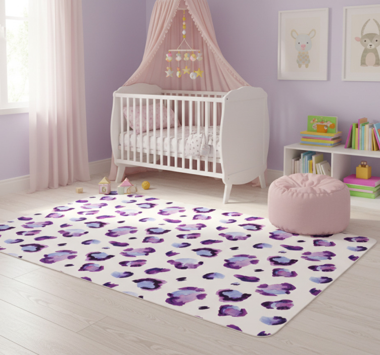 Girly design animal vinyl rug - TenStickers