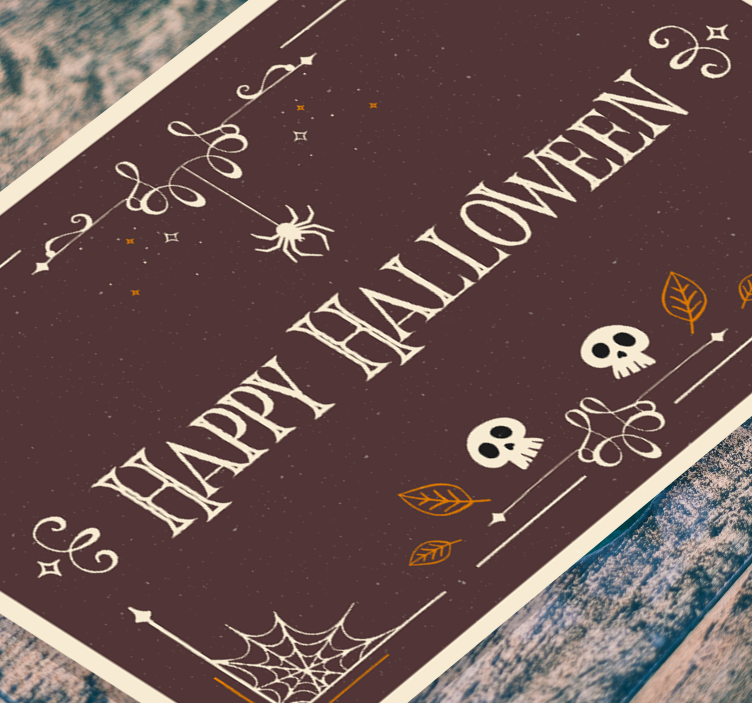 Halloween vinyl rug for spooky festivities - TenStickers