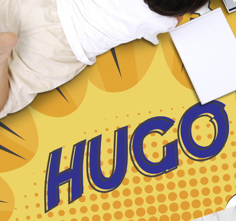 Bespoke valiant sunburst custom vinyl rug - TenStickers