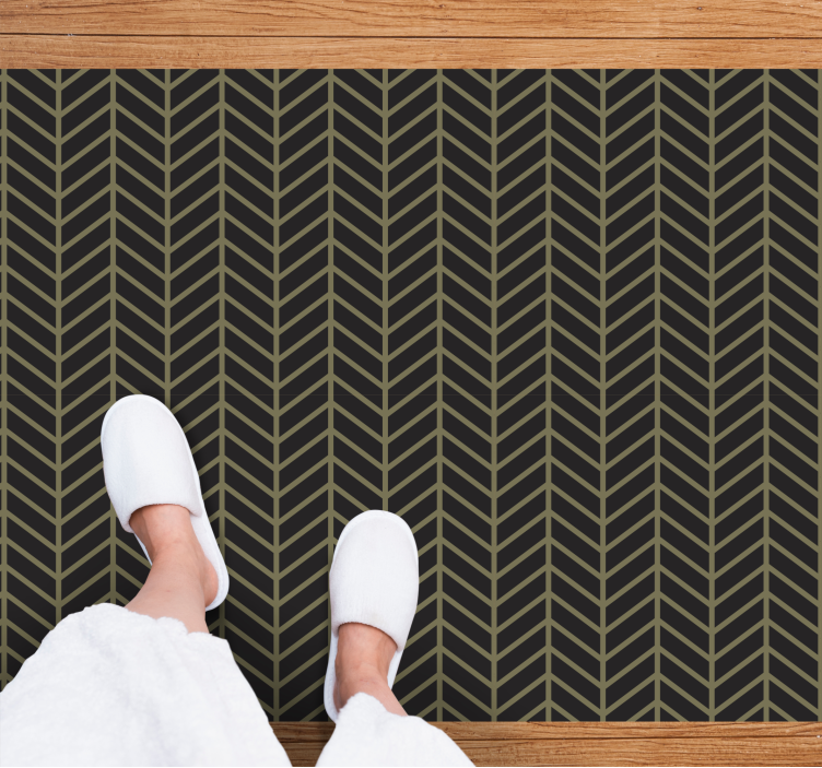 Herringbone Striped Pattern Carpet - TenStickers
