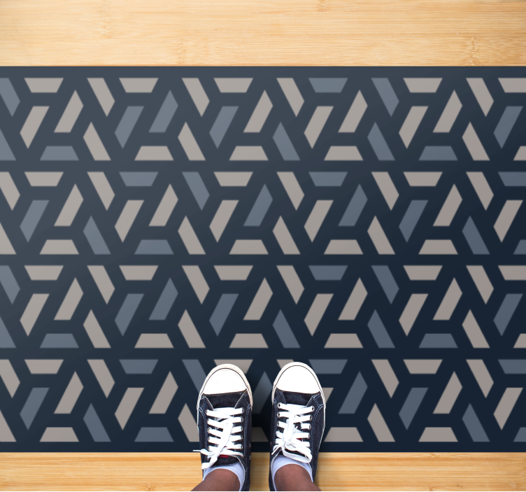 Interlocking Angles geometric rug - TenStickers
