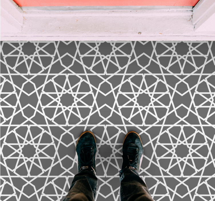 Intersecting Lines geometric rug - TenStickers