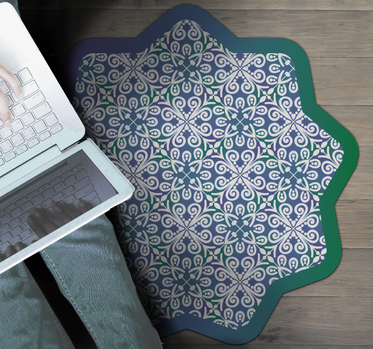 Intricate Tile Design tile carpet - TenStickers