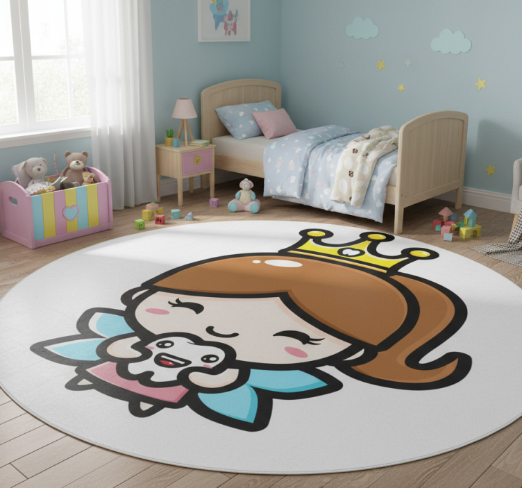 Kids vinyl rug cute design tooth fairy - TenStickers