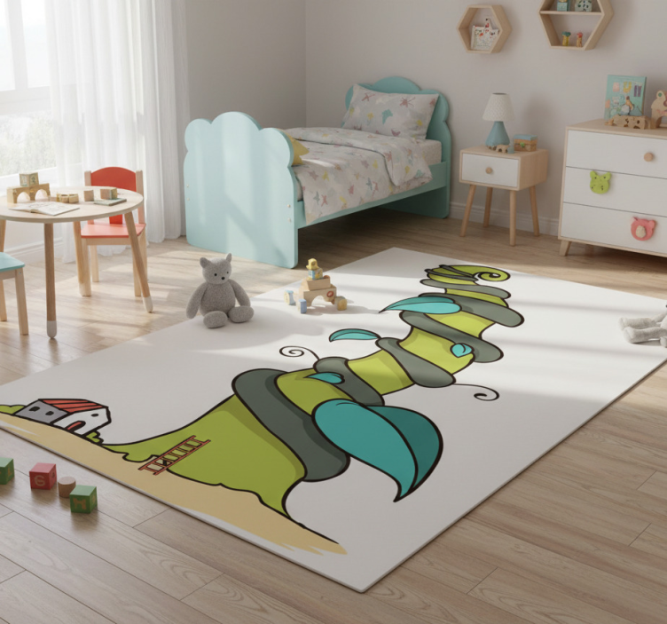 Kids vinyl rug with enchanted seeds - TenStickers
