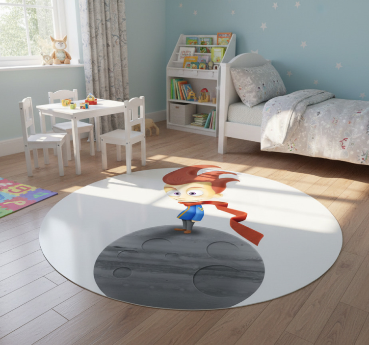 Kids vinyl rug portable little prince sticker - TenStickers
