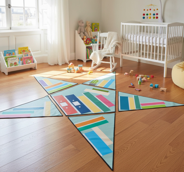Kids vinyl rug star reader - TenStickers