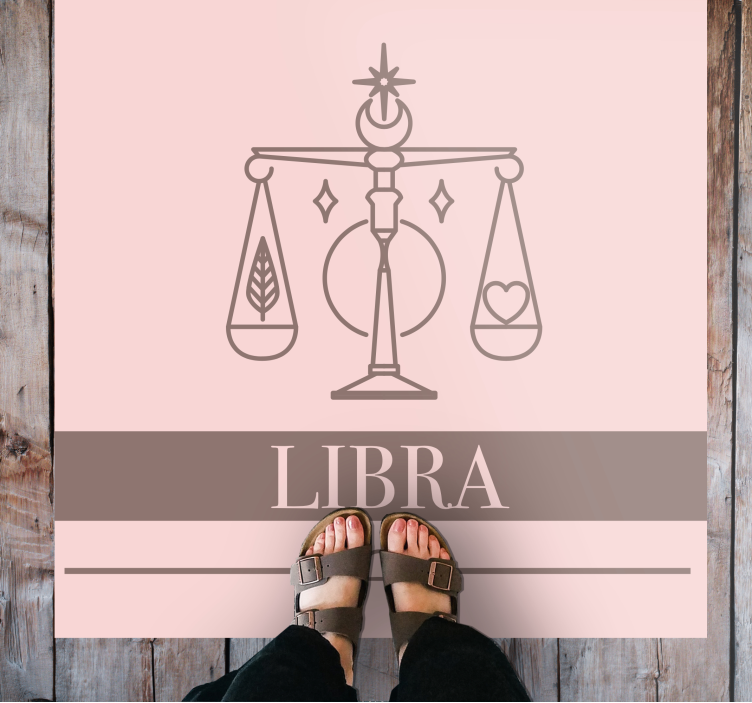 Libra Balance Design custom rug - TenStickers