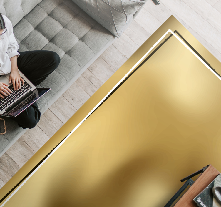 Metallic Sheen minimal vinyl rug - TenStickers