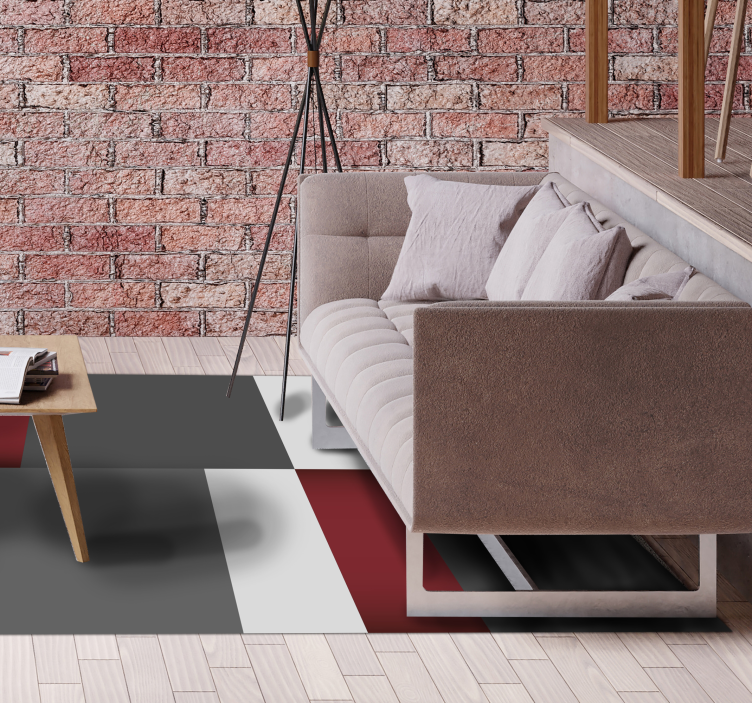 Minimalist Blocks minimal vinyl rug - TenStickers