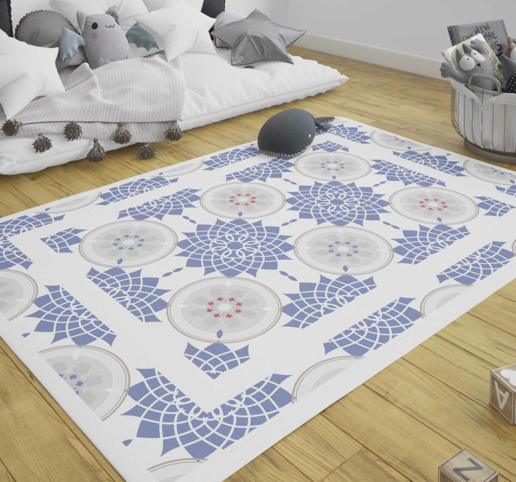 Mosaic vinyl rug mosaic design fun - TenStickers