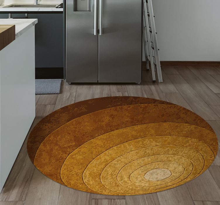 Nature layers wood effect vinyl rug - TenStickers