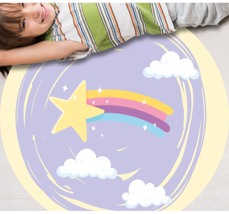 NIGHT SKY MAGIC kids vinyl rug - TenStickers
