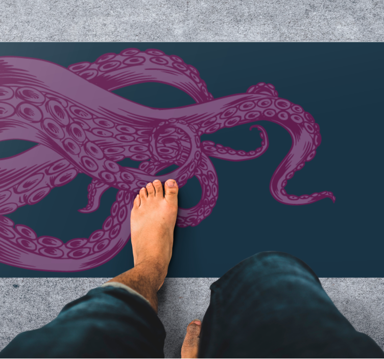 Octopus Ornament Overlay animal mat - TenStickers
